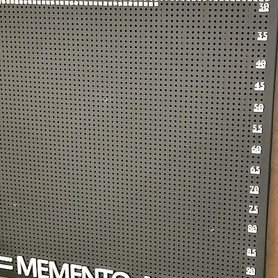 Life Calendar Memento Mori using IKEA SVENSÅS