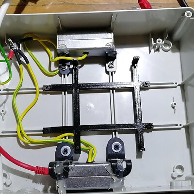 MikroTik mounting bracket for electrical installation box