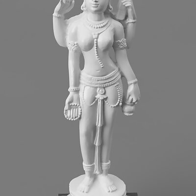 Devi holding a Water Pot  Book