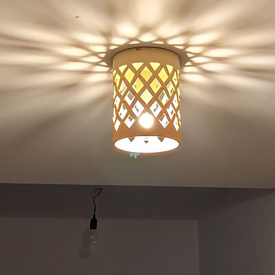 Lampshade with ceiling mount