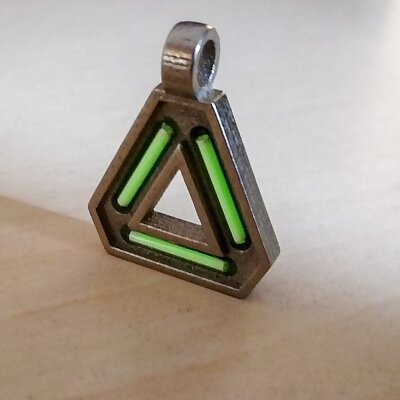 Tritium Triangle Pendant