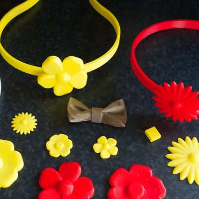 Headband Flowers and Bows