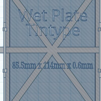 Wet Plate  Tintype Holder Jewel Case Insert