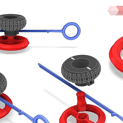 Spinner Toy with pull rod  zipper