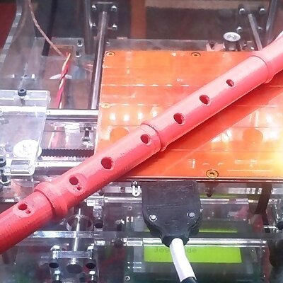 3D printed recorder musical instrument