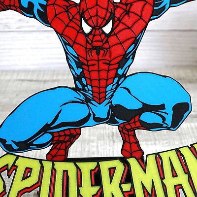 Spiderman logo wall art or stand single and MMU
