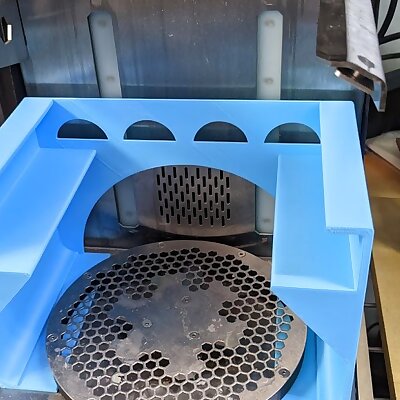 Resin printing vat holder for the Prusa CW1 drying mode