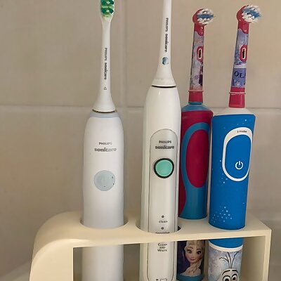 Electric Toothbrush Holder for a family 2x Philips Sonicare  2x Oral B