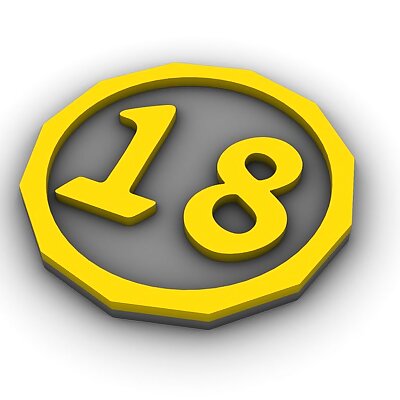 18 birthday coin