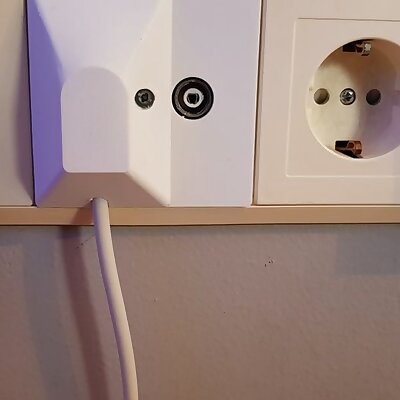 TV antenna wall socket cover child proof