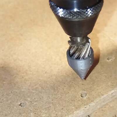 Hole centering adapter for hand grinder bit