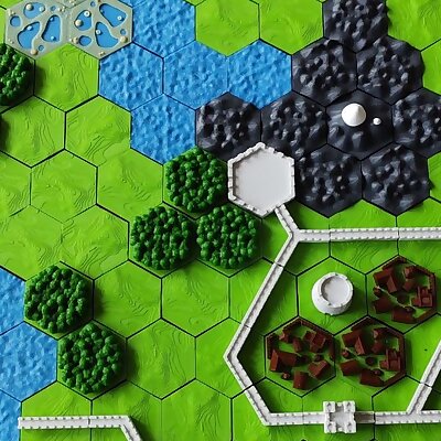 Manu Militari  Base set hexagonal terrain tiles system and complementary game rules