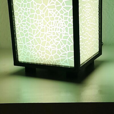 Voronoi Cube Lamp for led or bulp