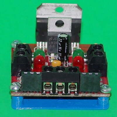 Solarbotics L298 Compact Motor Driver Drilling and Mounting Plates