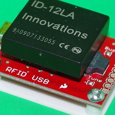 SparkFun RFID USB Reader mounting plate and drilling guide