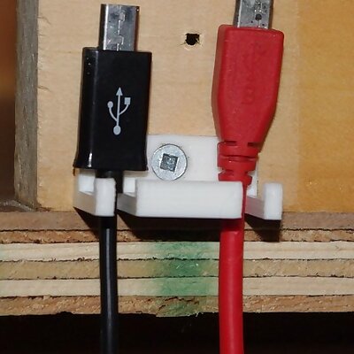 Two USB Cables Holder