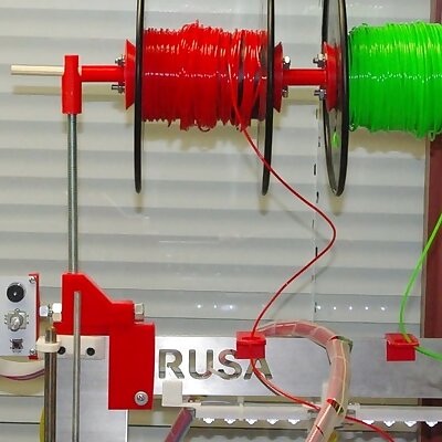 Prusa i3 Metal Frame Combined LCD and Spool Holder