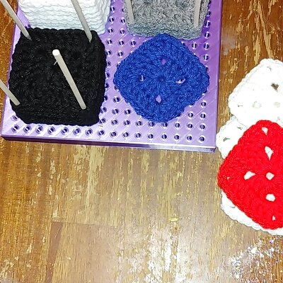 Simple Crochet block board