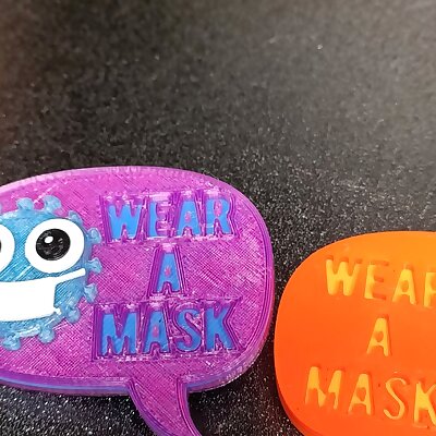 Wear A Mask Virus Panic Now Badges