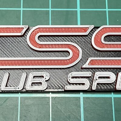 Subaru WRX CS9 Club Spec Badge Italics
