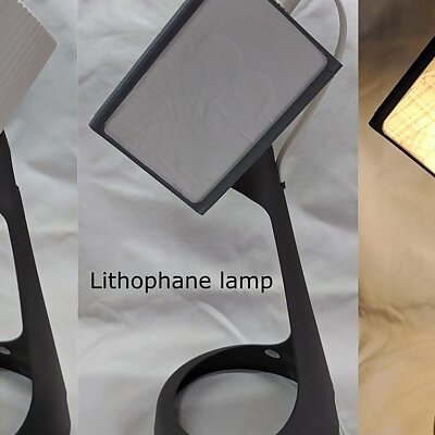 Lithophane lamp shade for IKEA SVALLET work lamp