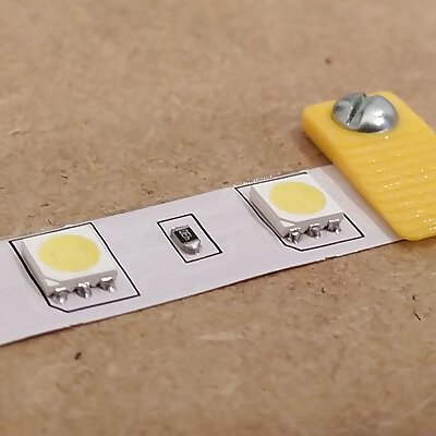 Parametric LED strip holder