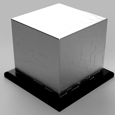 Cube Lithopane Lamp