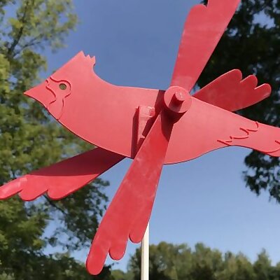 Cardinal Wind Spinner Toy