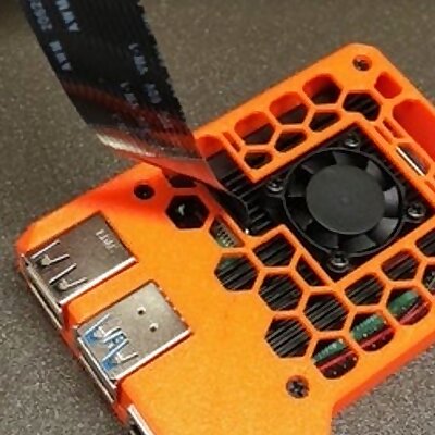 Raspberry Pi4 case for Prusa MK3S with DSI opening