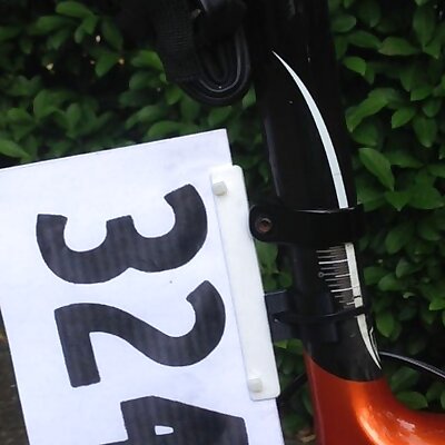 Triathlon Bike Number Mount