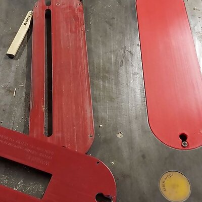 Craftsman tablesaw zero clearance throat plate
