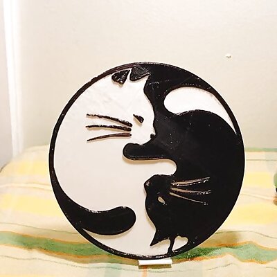 Tai Chi Cat with holder 太極貓