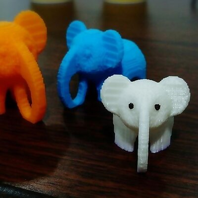 Voxel 3D Model Elephant