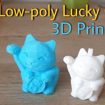 Lowpoly Lucky Cat  Maneki Neko by UTKDesign