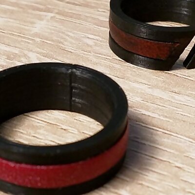 Leather  PLA ring