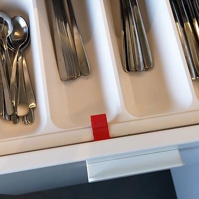 Drawer latch for Ikea Metod kitchen internal drawer
