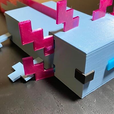 Minecraft Axolotl Desk Organizer