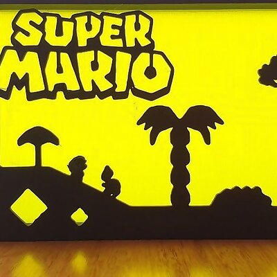 Super Mario Silhouette Art
