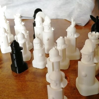 Chess set Romans
