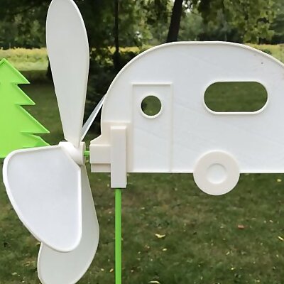 Trailer Wind Spinner Toy