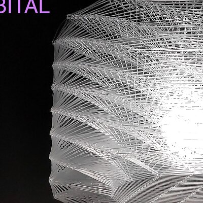 Orbital Structural printing PrintInPlace lamp