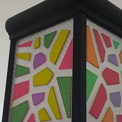 Stained glass tiles Lampshade