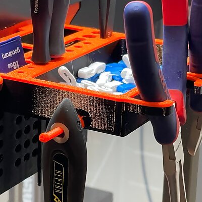 Removable Tool Caddy for LACK Enclosure using MultiClip Mounting System