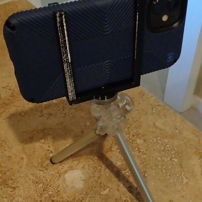Cell phone tripod mount