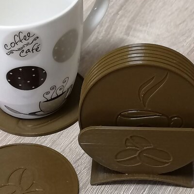 Coffee mat coaster  holder  kávičkárska súprava
