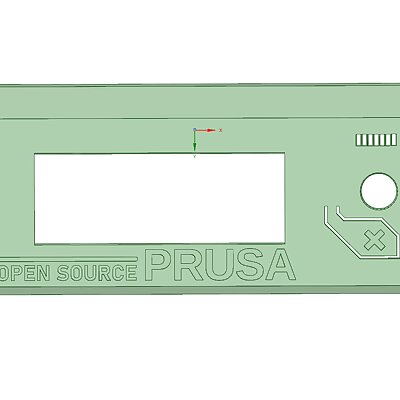 OPEN SOURCE PRUSA Otherwise Stock Prusa mk3s LCD Cover