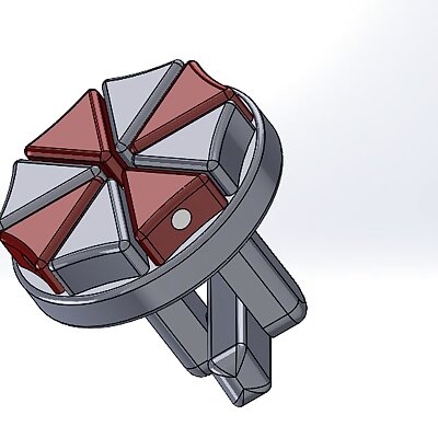 Tritium umbrella like logo cufflinks