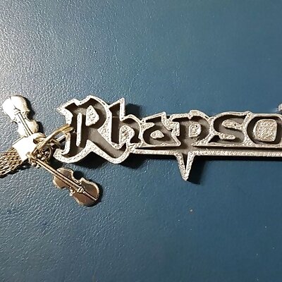 Rhapsody logo and key chain
