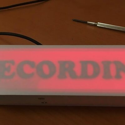 WIFI Enabled Recording Sign