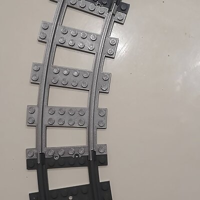Lego City Train Curved Track Rail